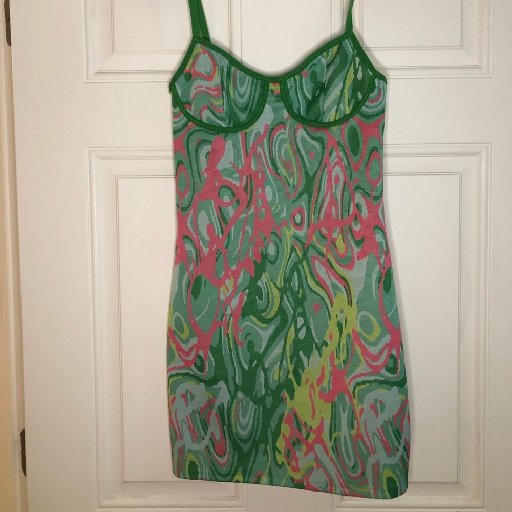 Zara. Green and pink. Size M